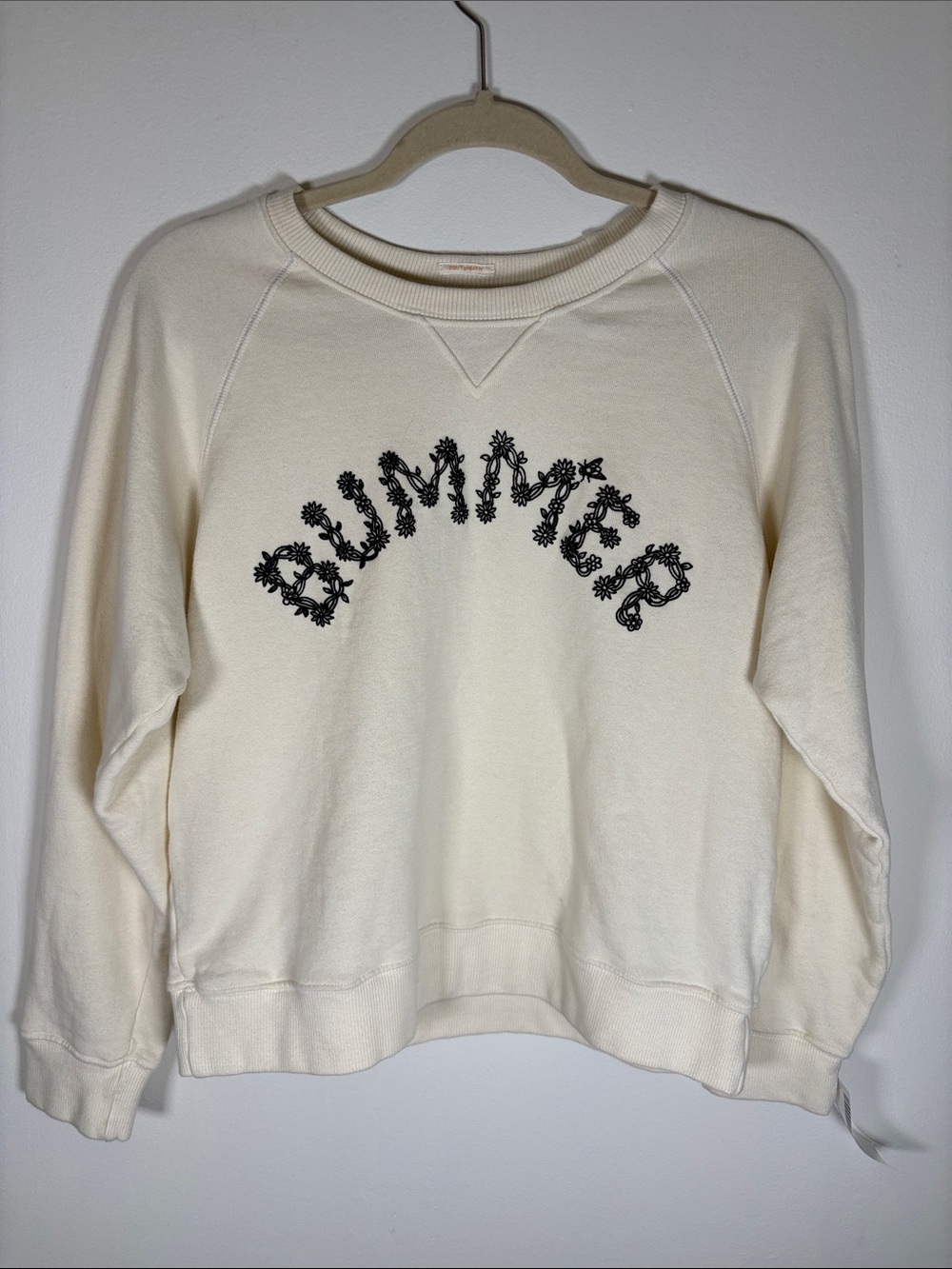 MOTHER The Square Sweatshirt – “Bummer” – Size M – New